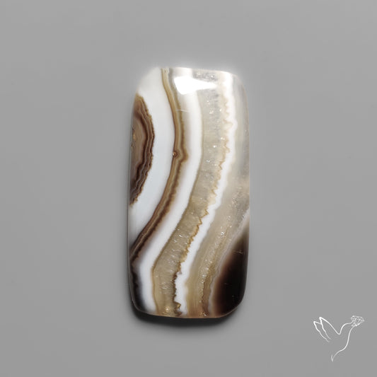 Tuxedo Banded Agate Cabochon