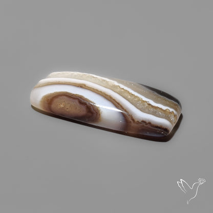 Tuxedo Banded Agate Cabochon