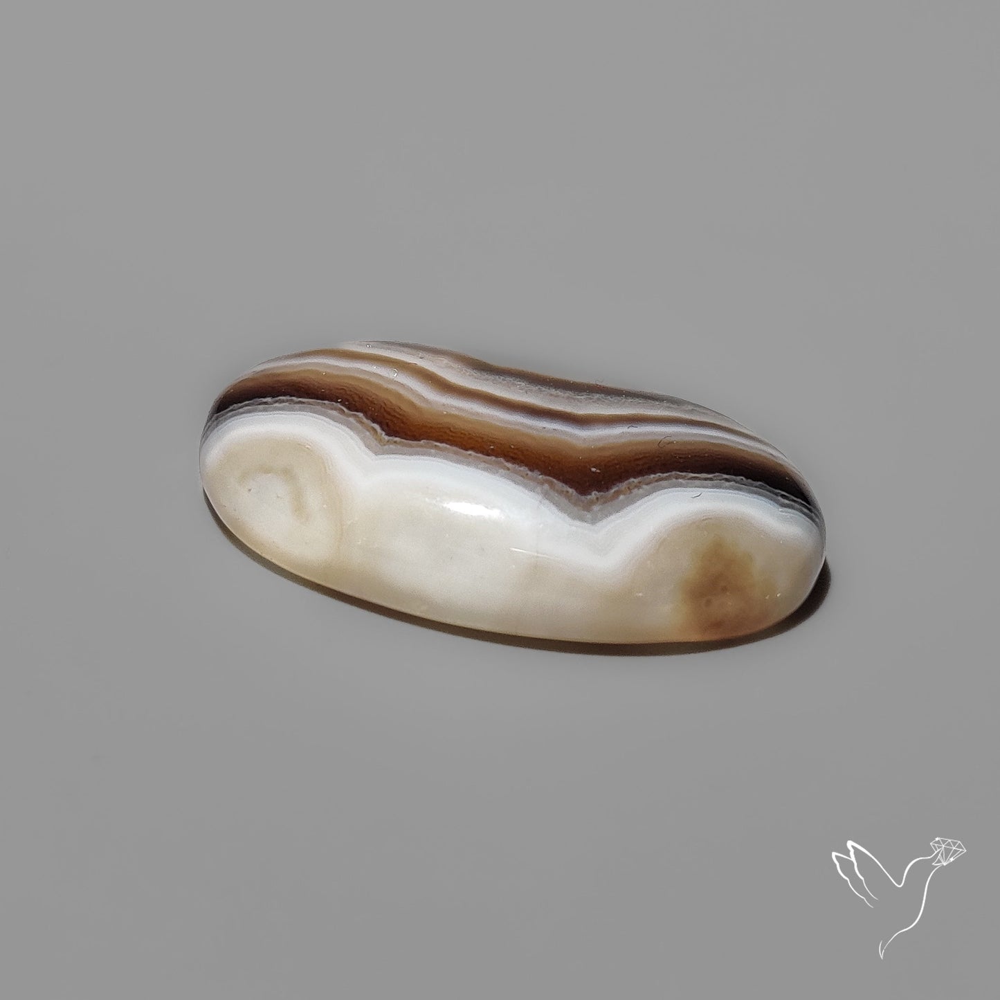 Tuxedo Banded Agate Cabochon