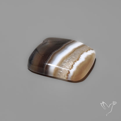 Tuxedo Banded Agate Cabochon