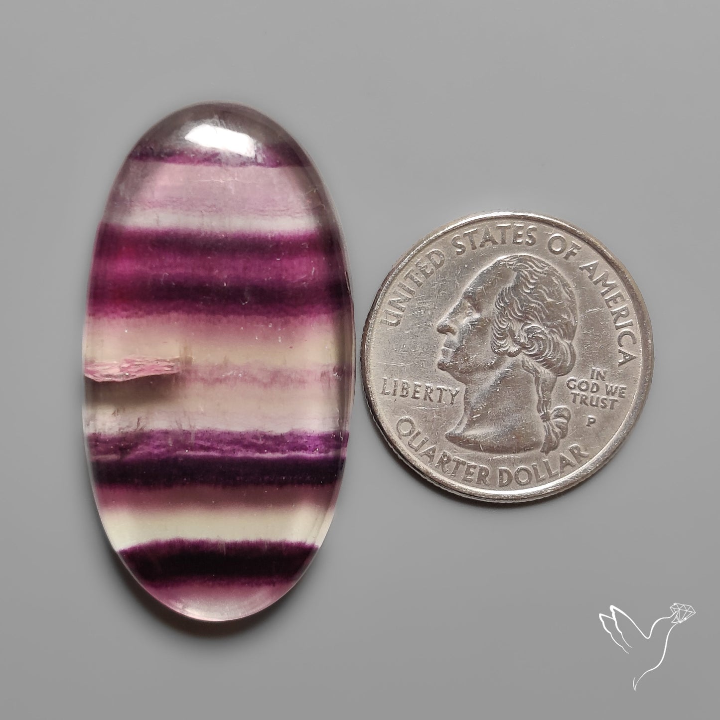 Purple Fluorite Cabochon