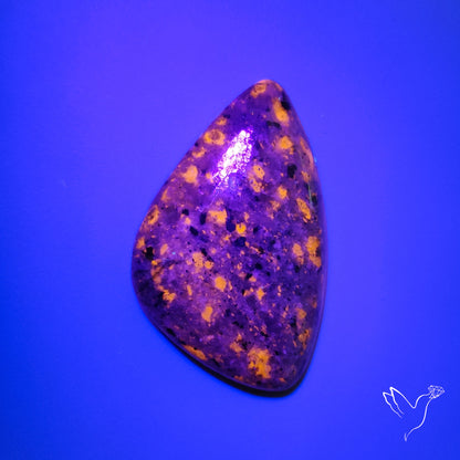 Yooperlite Cabochon UV Light Fluorescent