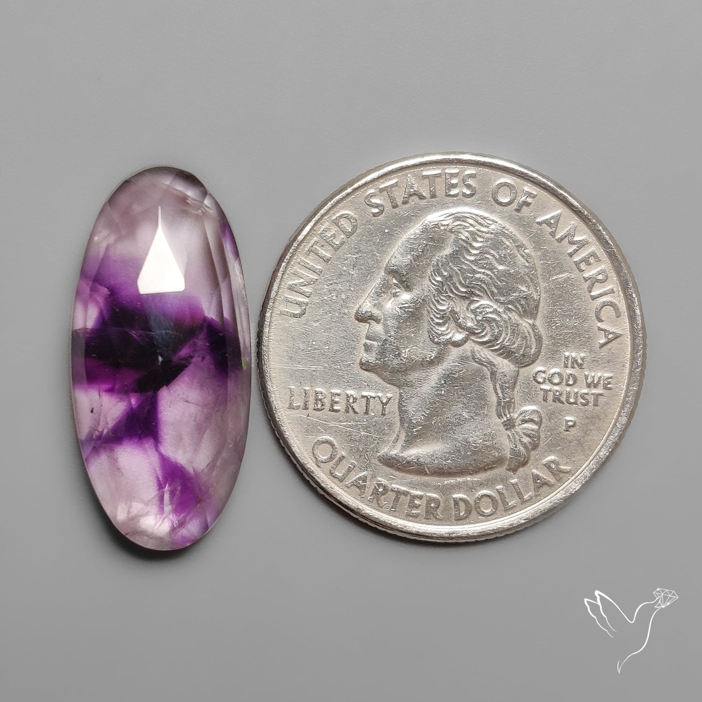 Rose Cut Trapiche Amethyst