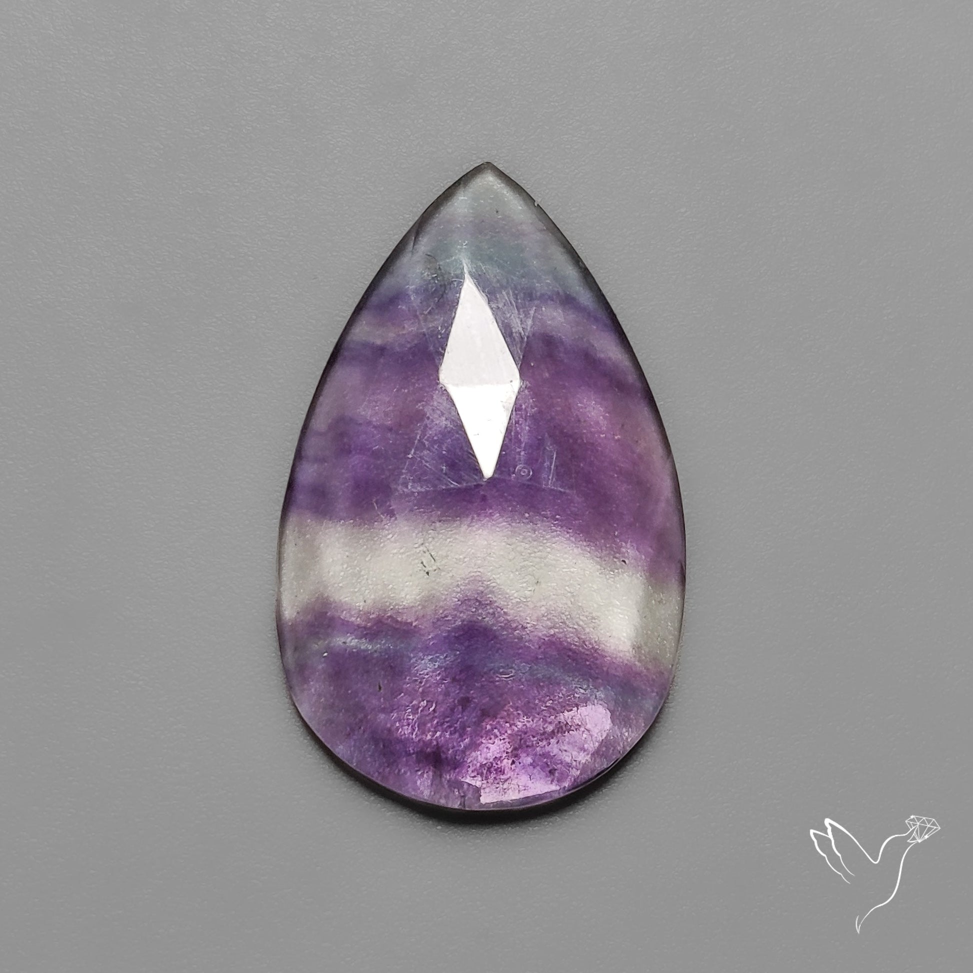 Rose Cut Purple Fluorite