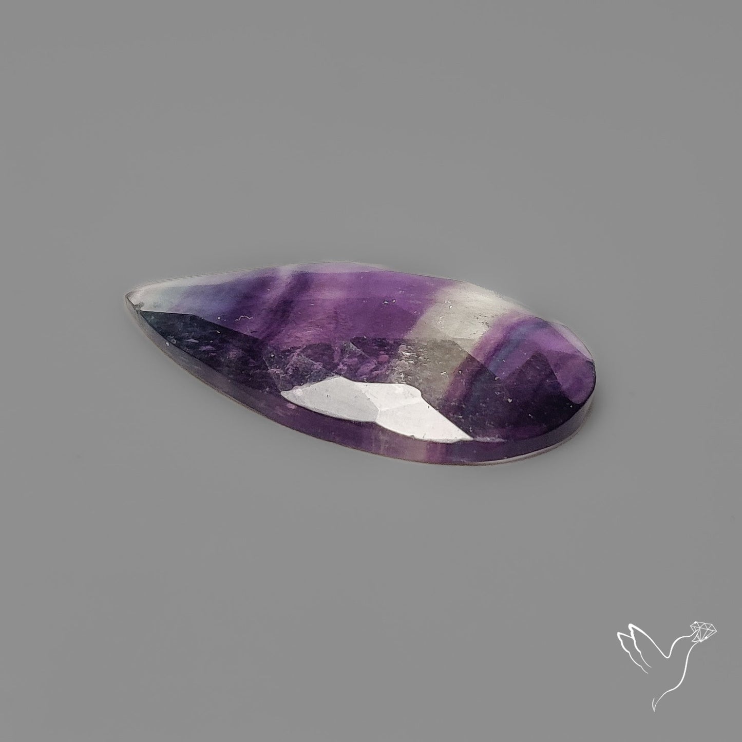 Rose Cut Purple Fluorite