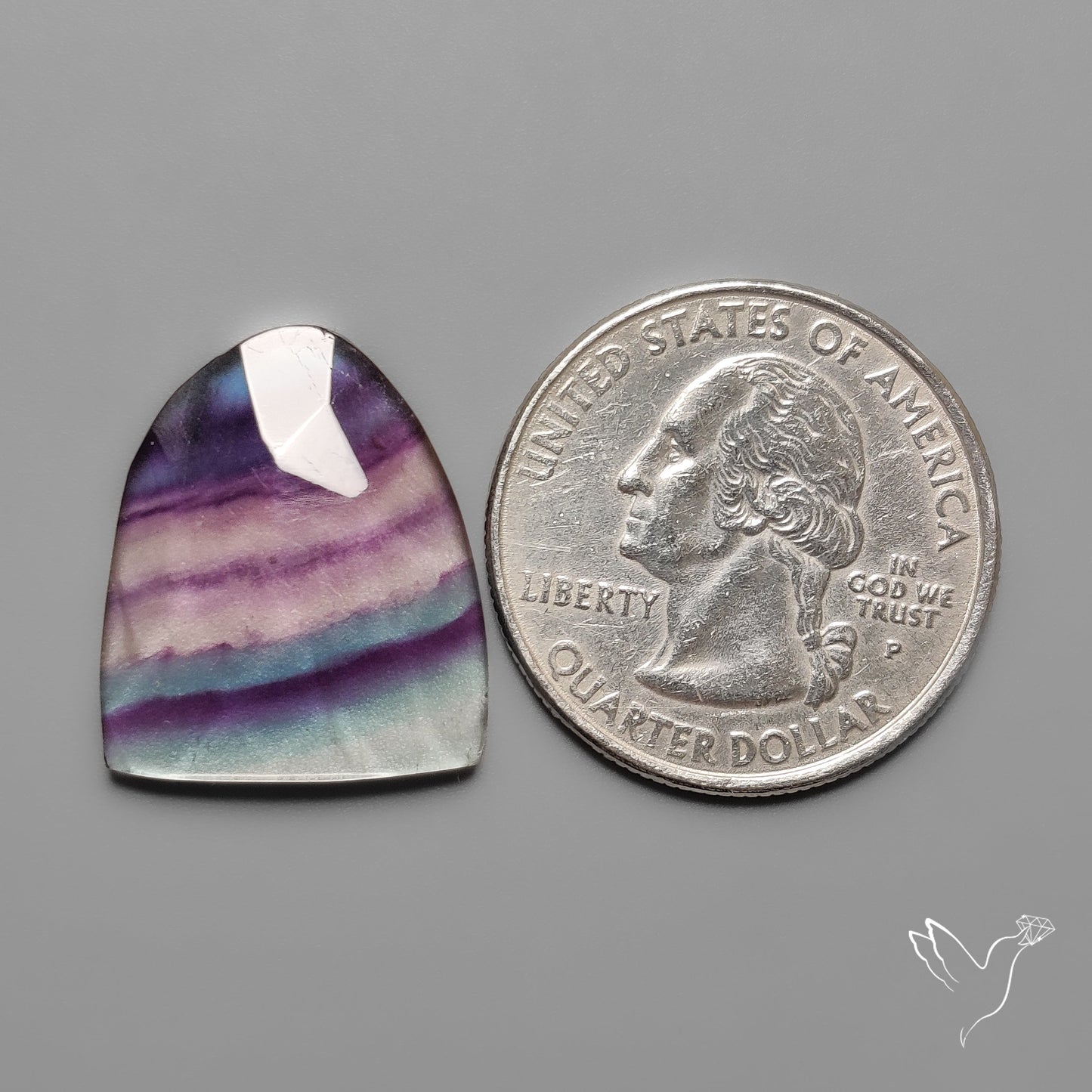 Rose Cut Purple Fluorite