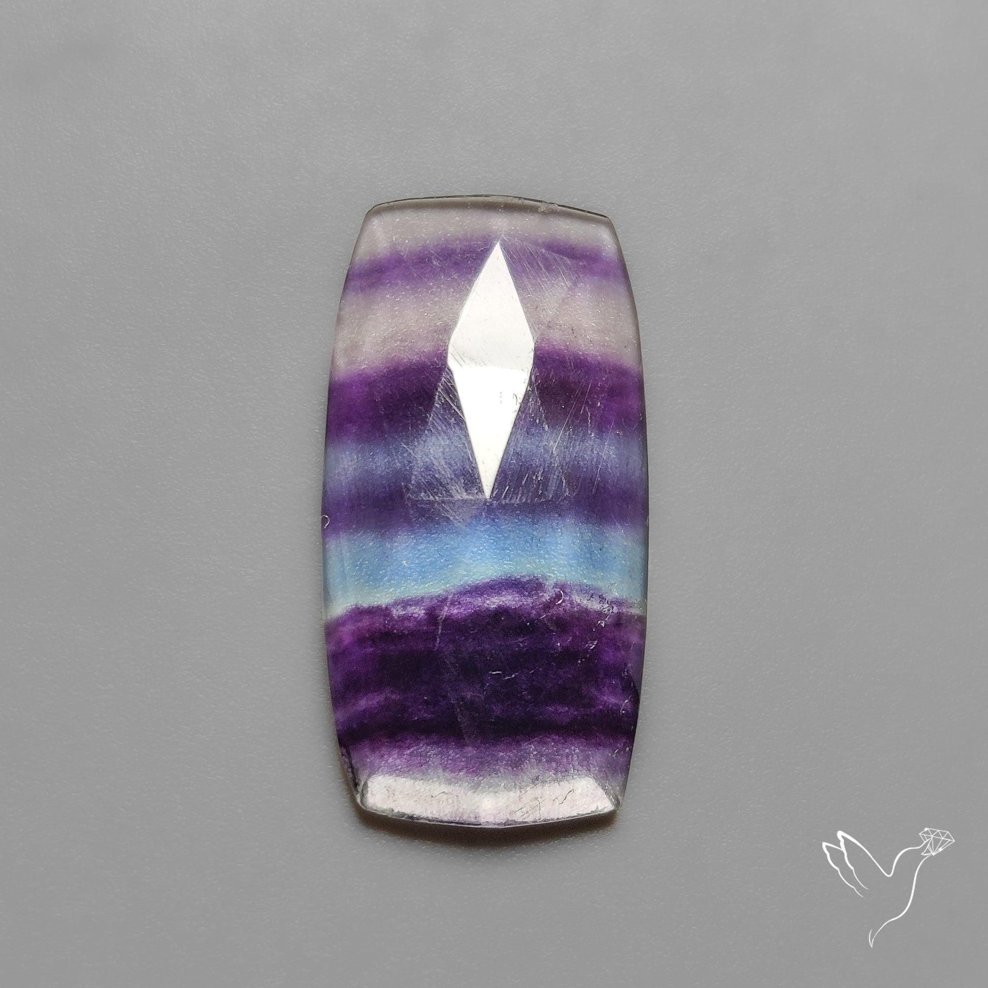 Rose Cut Purple Fluorite