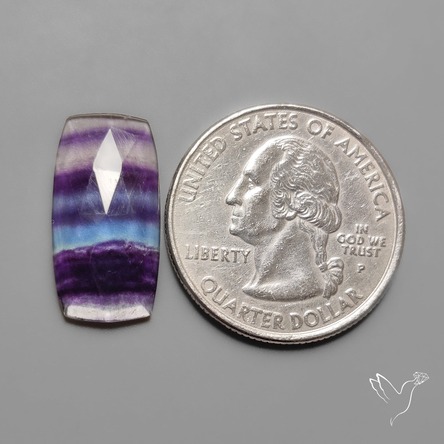 Rose Cut Purple Fluorite