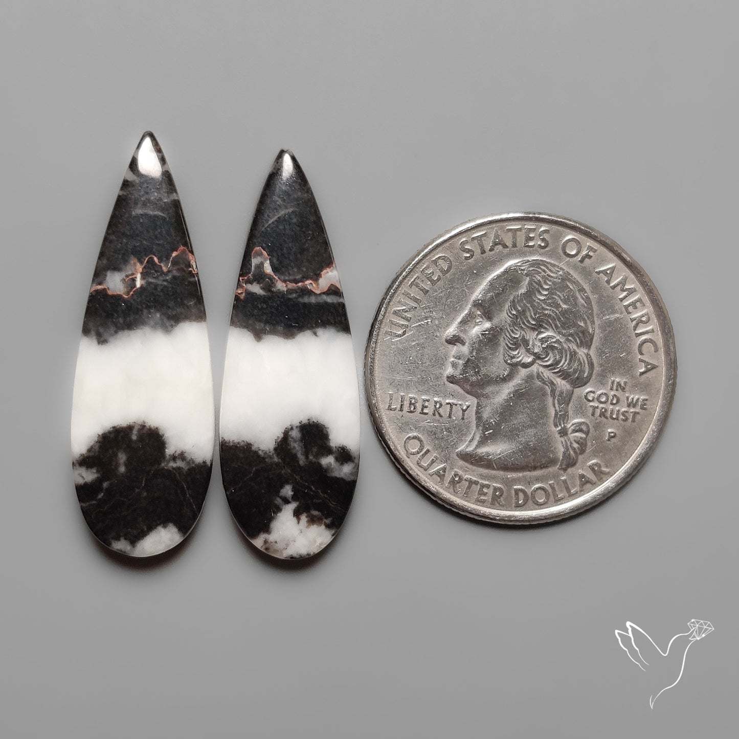 White Buffalo Turquoise Pair