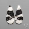 White Buffalo Turquoise Pair