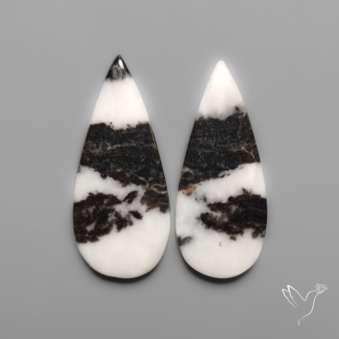 White Buffalo Turquoise Pair