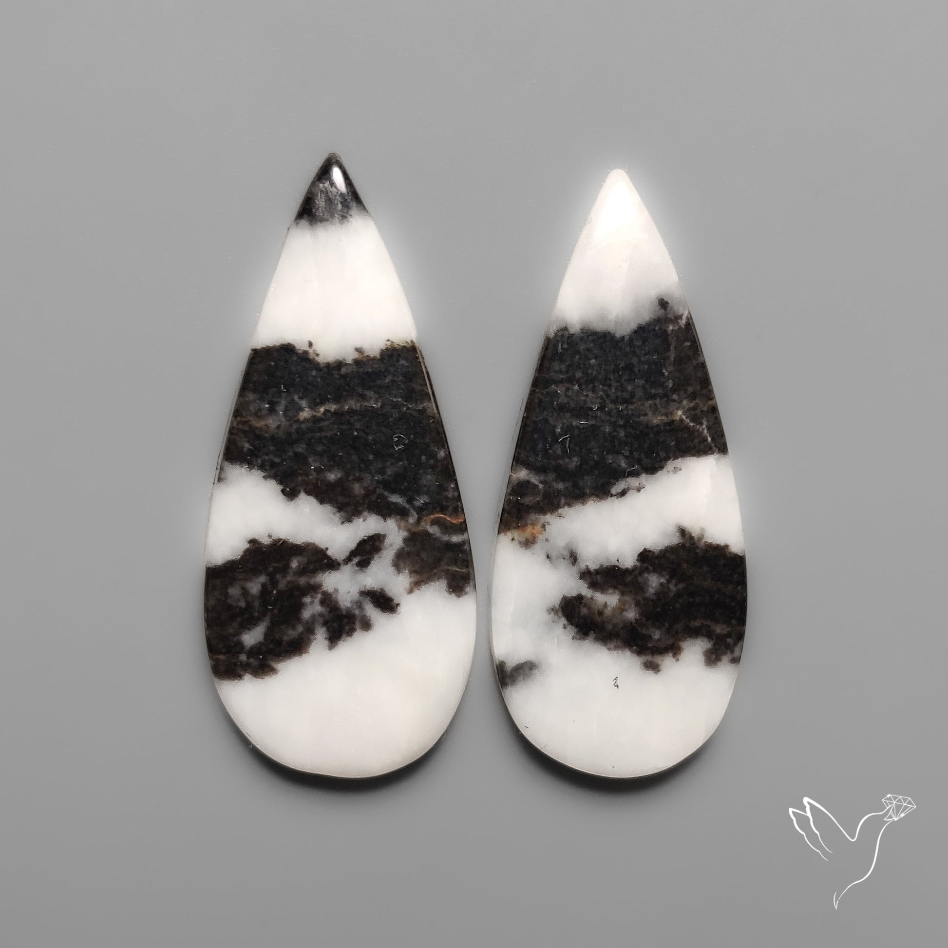 White Buffalo Turquoise Pair