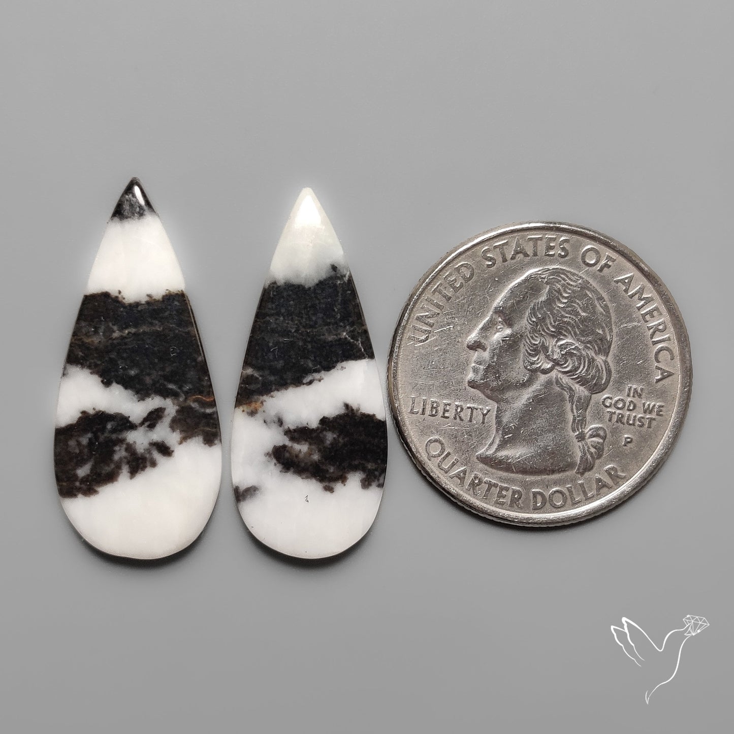 White Buffalo Turquoise Pair