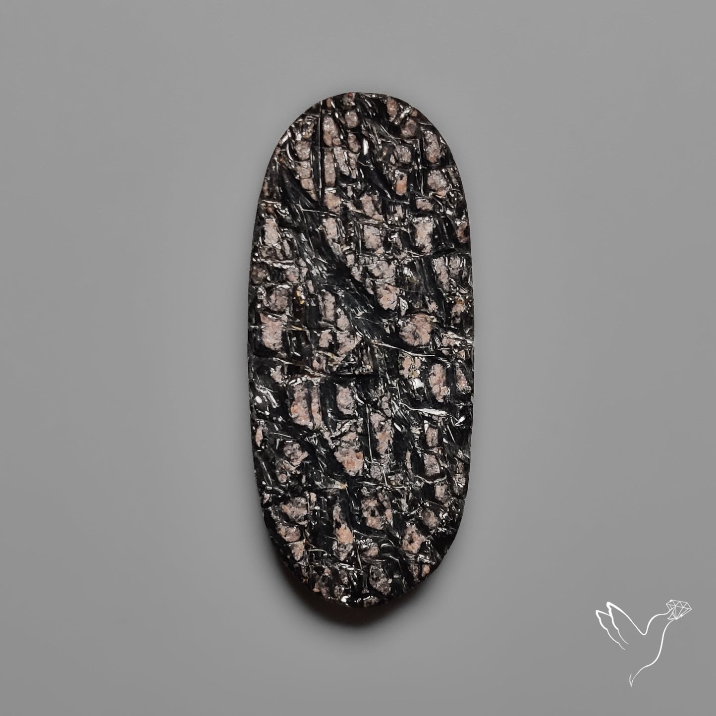 Raw Face Obsidian with Natural Matrix Formation