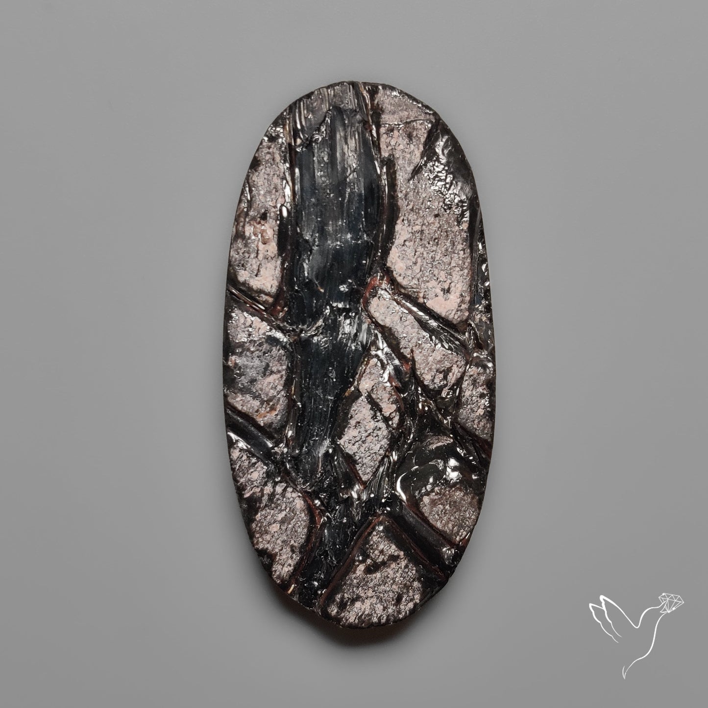 Raw Face Obsidian with Natural Matrix Formation