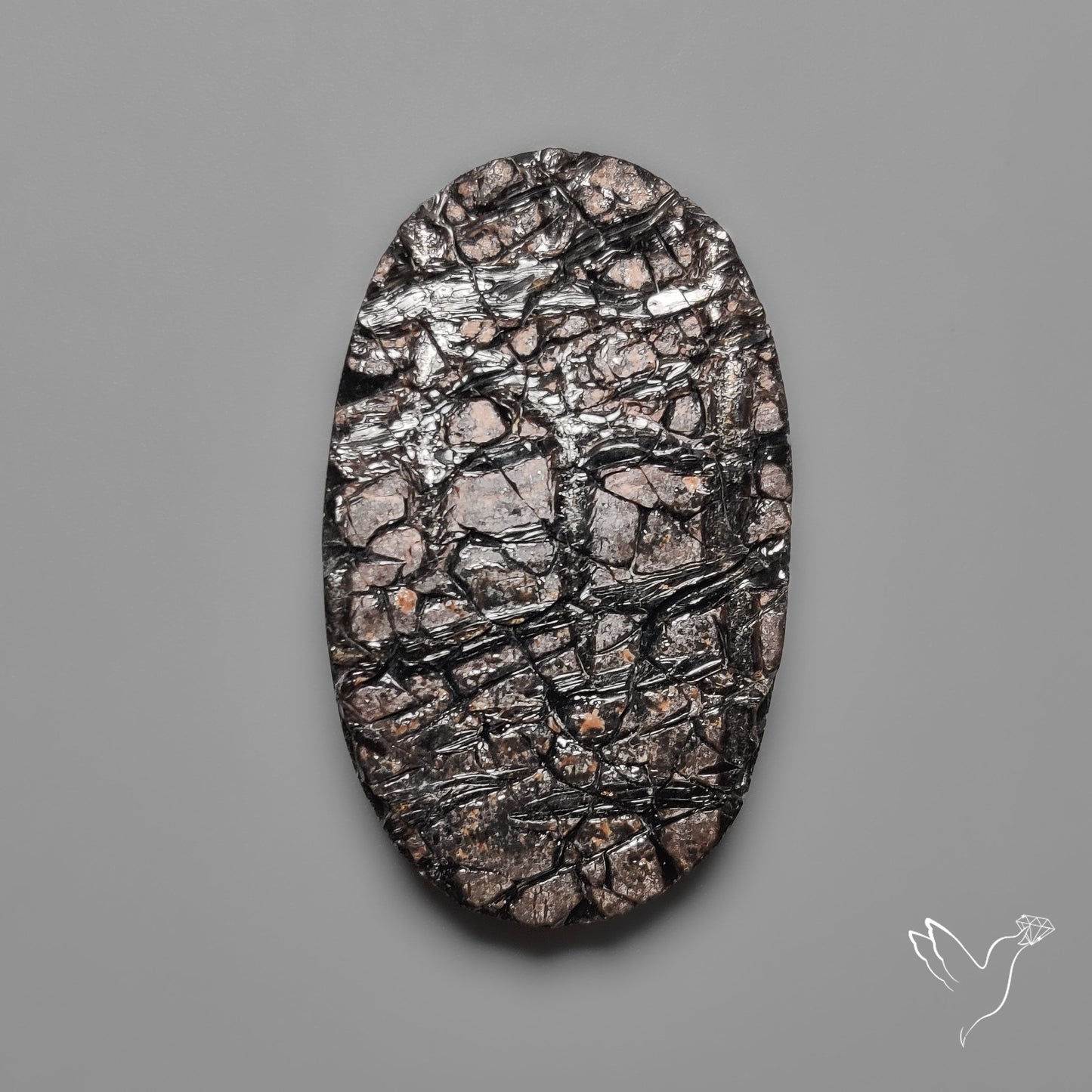 Raw Face Obsidian with Natural Matrix Formation