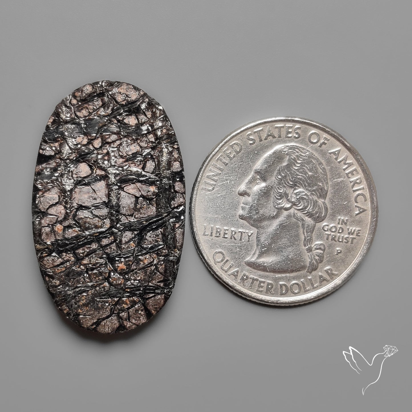 Raw Face Obsidian with Natural Matrix Formation