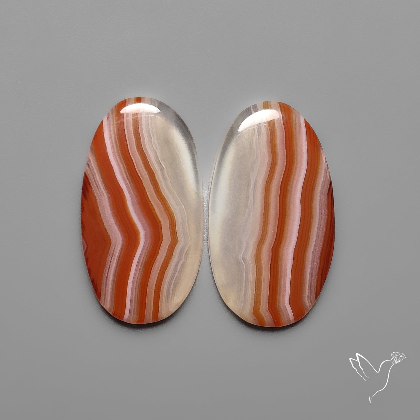 Lake Superior Agates Pair