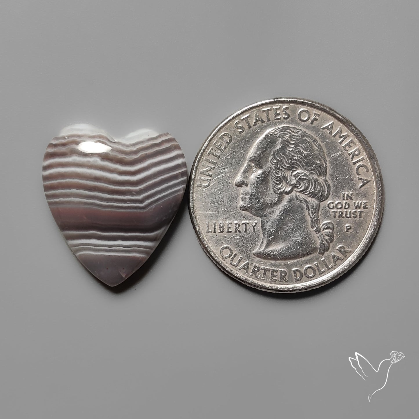 Botswana Agate Heart