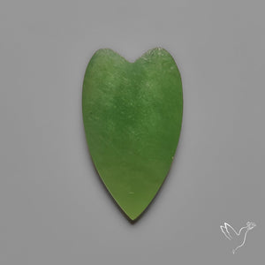 Nephrite Green Jade Cabochon Heart