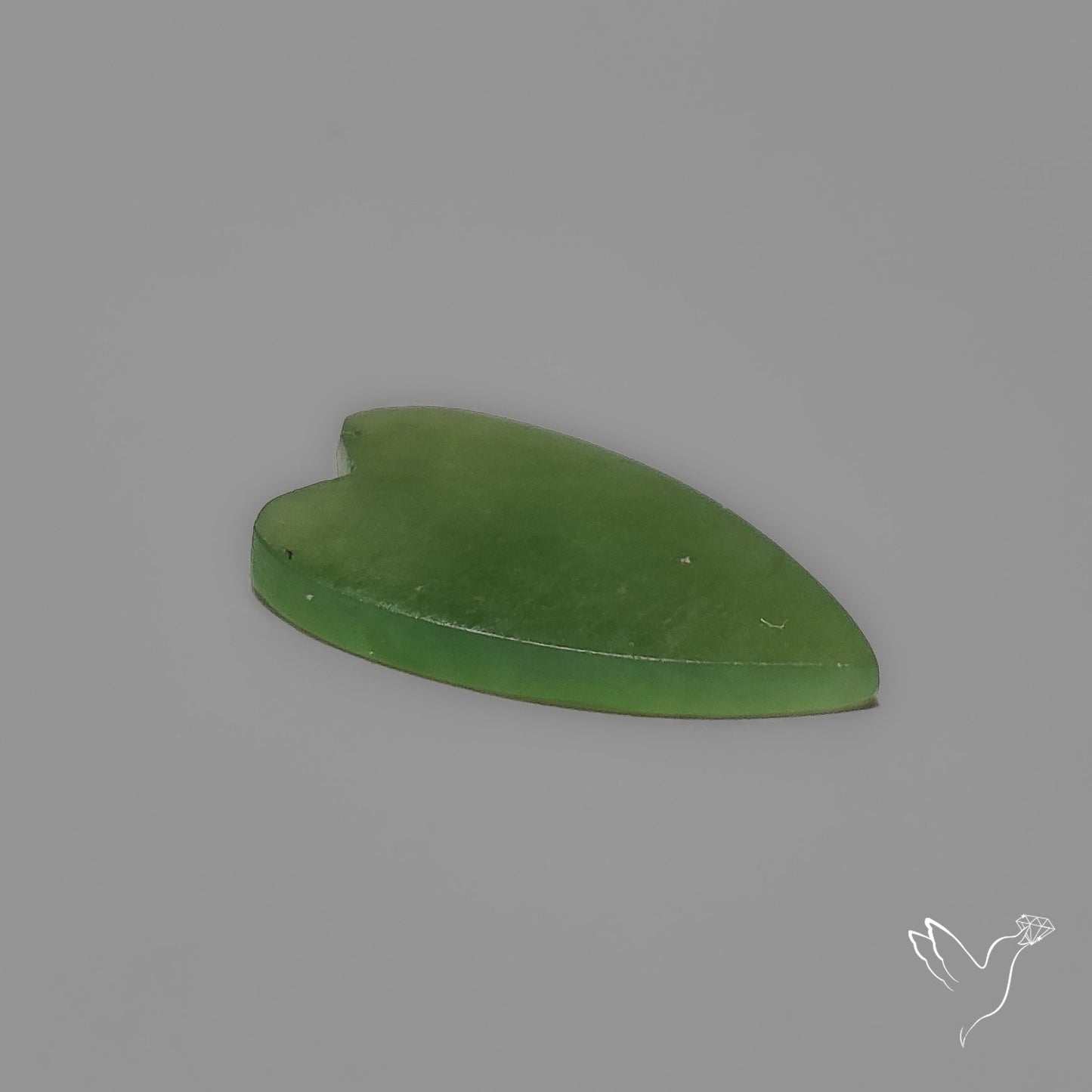 Nephrite Green Jade Cabochon Heart