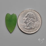 Nephrite Green Jade Cabochon Heart
