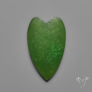Nephrite Green Jade Cabochon Heart