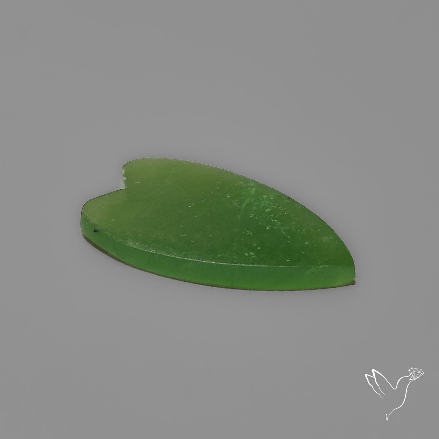 Nephrite Green Jade Cabochon Heart