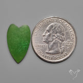 Nephrite Green Jade Cabochon Heart