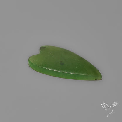 Nephrite Green Jade Cabochon Heart
