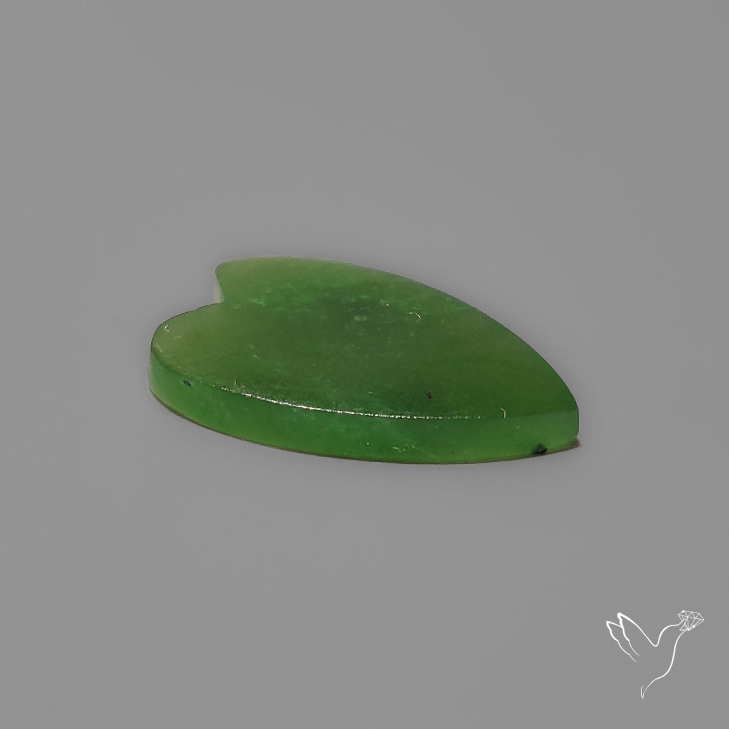 Nephrite Green Jade Cabochon Heart