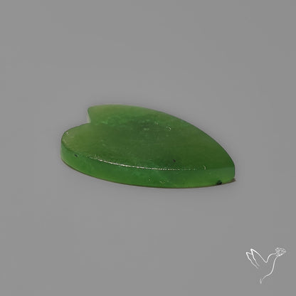 Nephrite Green Jade Cabochon Heart