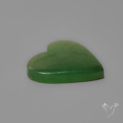 Nephrite Green Jade Cabochon Heart