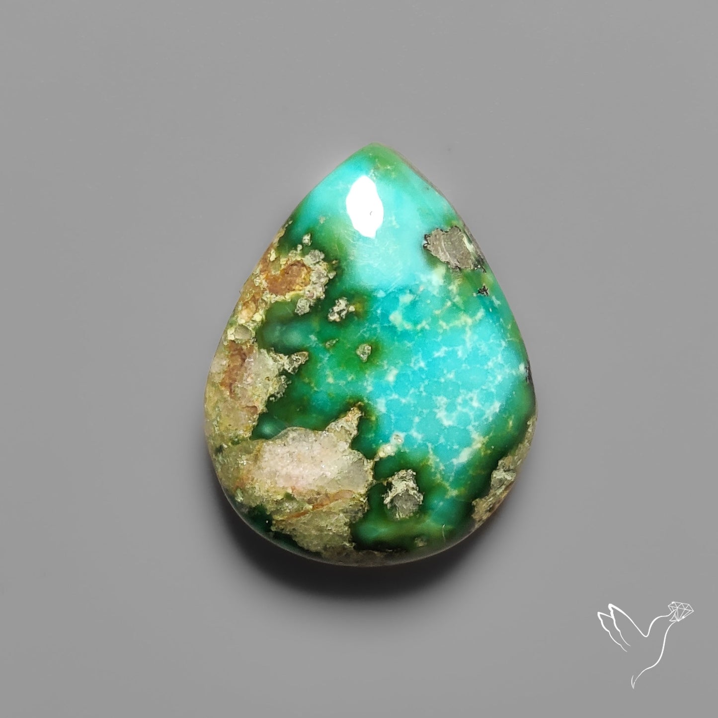 Sonoran Gold Turquoise Cabochon Rare