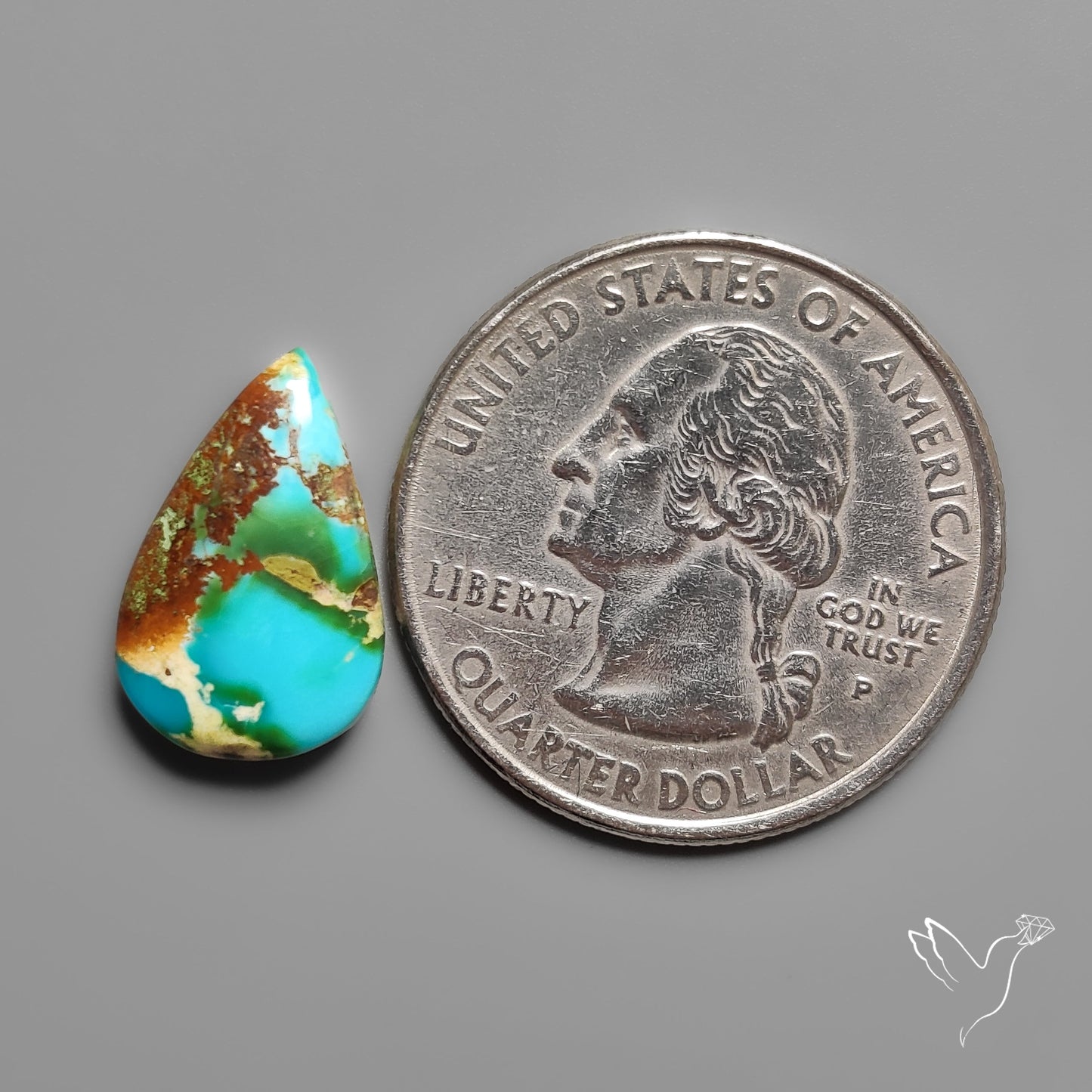 Sonoran Gold Turquoise Cabochon Rare