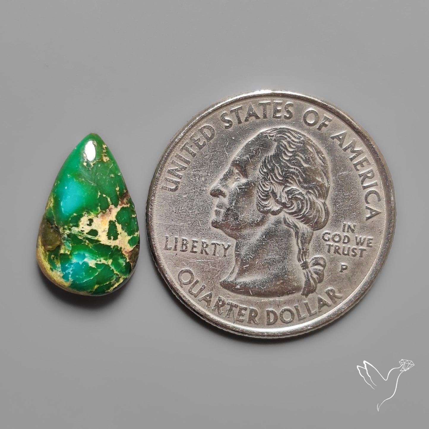 Sonoran Gold Turquoise Cabochon Rare