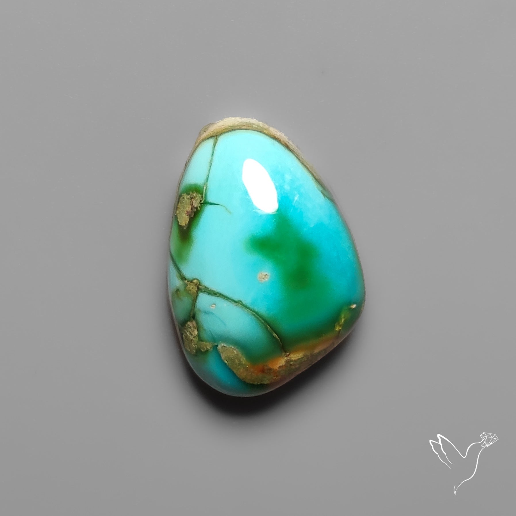 Sonoran Gold Turquoise Cabochon Rare