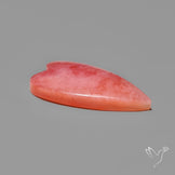 Peruvian Pink Opal Heart Deep Natural Pink