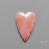 Peruvian Pink Opal Heart Deep Natural Pink