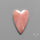 Peruvian Pink Opal Heart Deep Natural Pink