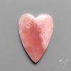 Peruvian Pink Opal Heart Deep Natural Pink