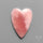 Peruvian Pink Opal Heart Deep Natural Pink