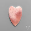 Peruvian Pink Opal Heart Deep Natural Pink