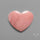 Peruvian Pink Opal Heart Deep Natural Pink