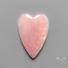 Peruvian Pink Opal Heart Deep Natural Pink