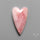 Peruvian Pink Opal Heart Deep Natural Pink