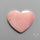 Peruvian Pink Opal Heart Deep Natural Pink