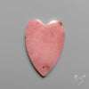 Peruvian Pink Opal Heart Deep Natural Pink