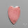 Peruvian Pink Opal Heart Deep Natural Pink