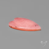 Peruvian Pink Opal Heart Deep Natural Pink